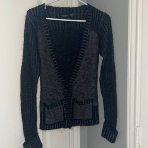 Super cute black and charcoal cardigan